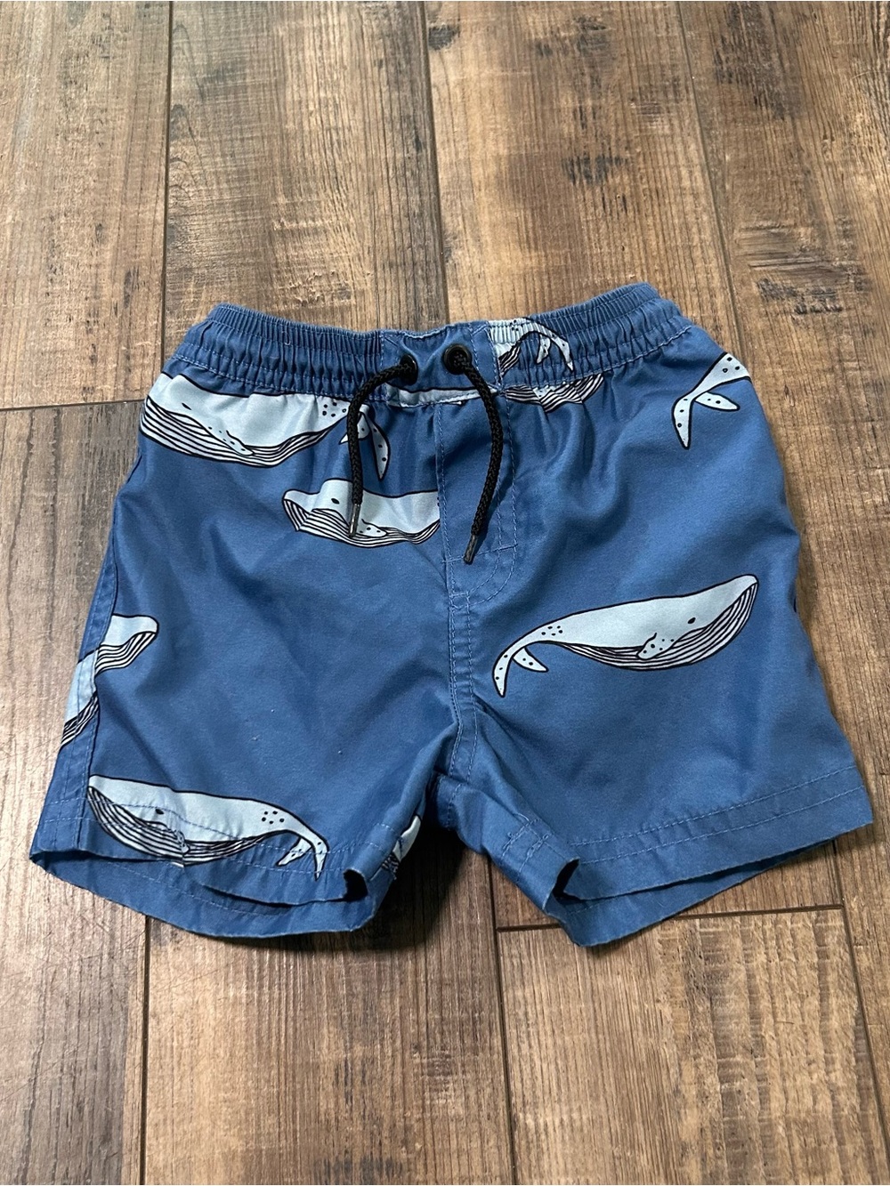 Tea Blue Whale Swim Trunks Shorts Size 12-18 Months